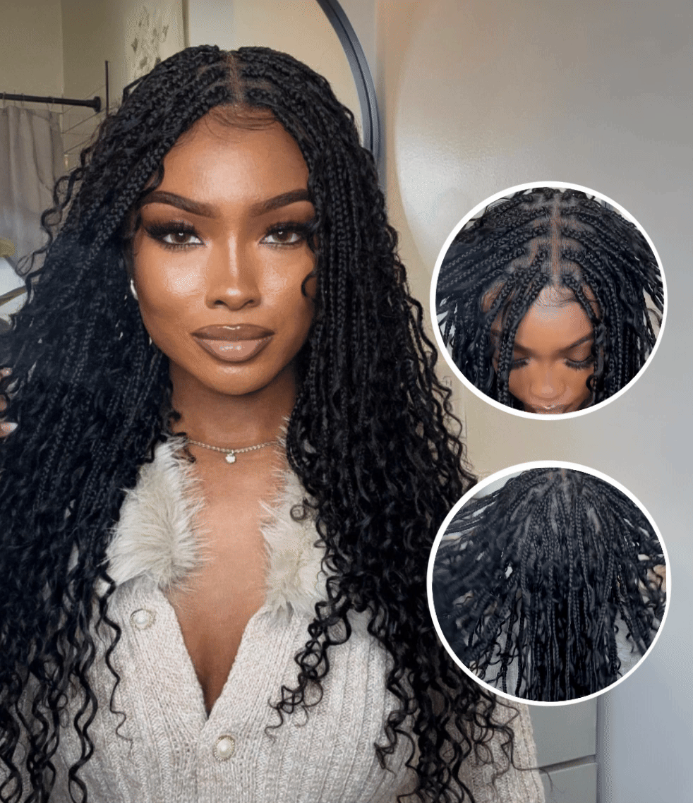 HUMAN HAIR BRAIDED WIGS